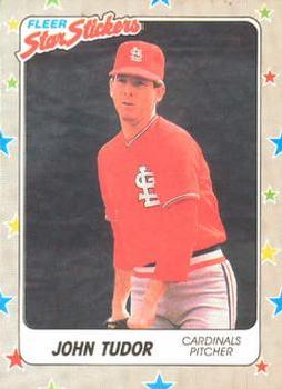 1988 Fleer Sticker Baseball Cards        121     John Tudor